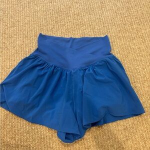 blue aerie cross over shorts